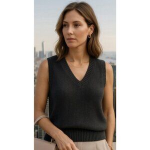 Brave Soul London Knit Vest NWTS Sandi Dark Academia Preppy Old Money Baddie